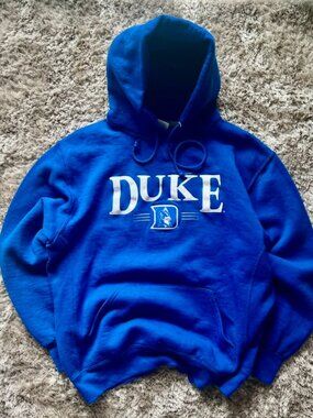 duke university Hoodie Men’s Large Russell Athletics Blue Devils Pullover NCAA